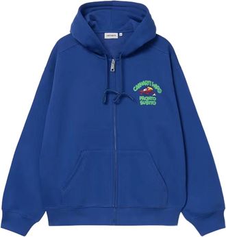 Carhartt Work in Progress Carhartt WIP Sweaters - Heren - Hoodies - Blauw - M - Wol - Hoodies & sweatvesten