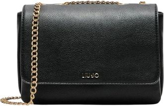 Liu Jo Medium Crossbody Bag - Dames - Schoudertassen - Zwart - ONE Size - Polyester - Tassen