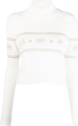 Chiara Ferragni Donna, Maglie, Beige, M, new