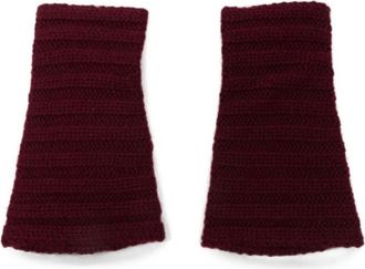 Lisa Yang Ribbed-knit Fingerless Gloves