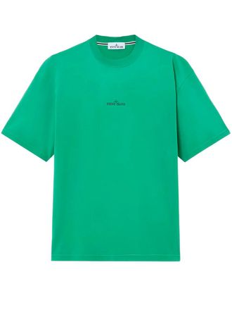 Stone Island Green Crew Neck T-Shirt