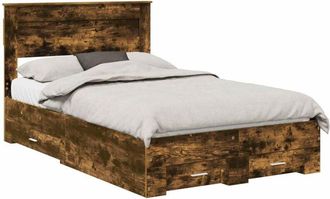 vidaXL Bed Frame with Drawer with Headboard Manual Engineered Wood vidaXL