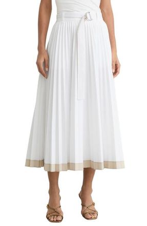Reiss Allora Pleated Skirt in Ivory at Nordstrom, Size 14 Us