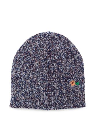 Dries Van Noten Cappello ricamato Dries Van Noten Manar in blu