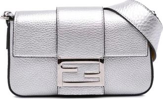 Fendi Pre-owned Cross Body Bags, female, Gray, Size: ONE SIZE Pre-owned Shoulder Bag