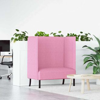 vidaXL Divano Alto Rosa 109 X 56 X 121 Cm Tessuto - Vidaxl