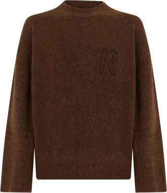 Represent Trui met ronde hals - Heren - Ronde hals truien - Bruin - L - Wol - Truien & Vesten