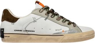 Crime London Sneakers - Heren - Sneakers - Wit - 40 EU - Leer - Schoenen