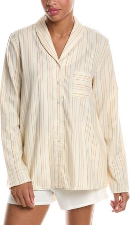 Hanro Hanro Loungy Nights Shawl Collar Cotton Shirt