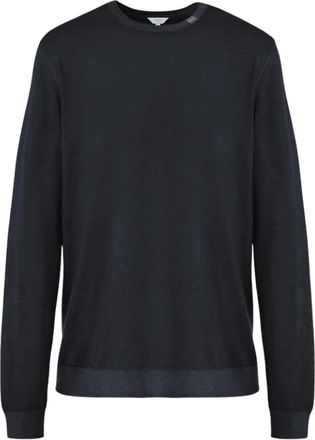 Malo Girocollo m/l basico - Heren - Ronde hals truien - Blauw - L - Truien & Vesten