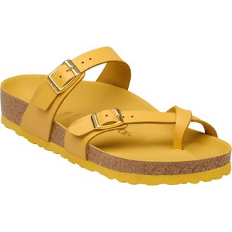 Birkenstock Womens Mayari Lena Amalfi Sandals In Ochre