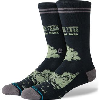 Stance Joshua Tree Crew Socks in Black at Nordstrom, Size Large