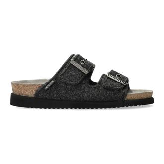 Mephisto Zwarte textielsandaal voor dames - Dames - Sandalen - Zwart - 35 EU - Schoenen