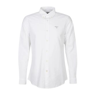 Barbour Witte Oxford Overhemd met Lange Mouwen - Heren - Zakelijke Overhemden - Wit - L - Overhemden
