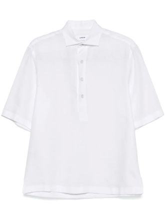 Lardini linen polo shirt - White