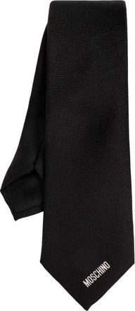 Moschino Accessoires, Heren, Zwart, ONE Size, Zijden Stropdas