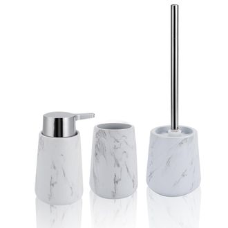 tomasucci Marble-B bathroom set, white