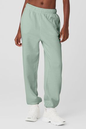Alo | Accolade Sweatpant in Icy Sage Green, Size: Small