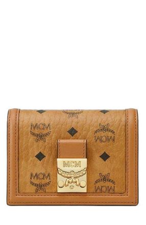 MCM Tracy Wallet in Visetos in Cognac at Nordstrom