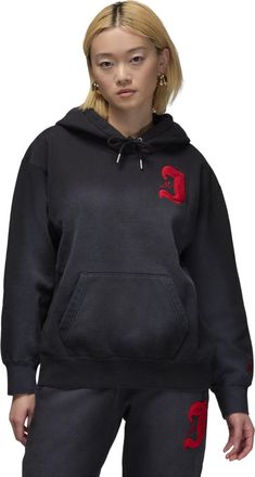 Nike Jordan (WMNS) Air Jordan Flight Fleece Satin-Lined Hoodie Asia Sizing Black FV7063-010