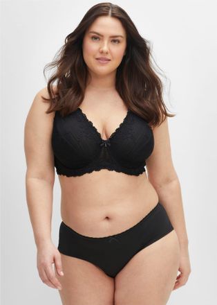Sheego B&uuml;gel-BH SHEEGO, Damen, Gr. 11,5, Cup E, schwarz, 85% Polyamid, 15% Elasthan, BHs B&uuml;gel-BH