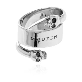 Alexander McQueen Messing ring - Heren - Ringen - Grijs - 56 MM - Accessoires