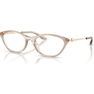 A|X Armani Exchange 54mm Irregular optical glasses in Beige at Nordstrom