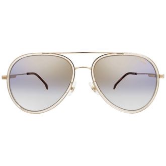 Carrera Blue Shaded Gold Mirror Pilot Unisex Sunglasses CARRERA 1044/S 0HAM/1V 57