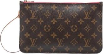Louis Vuitton Pre-owned Clutches, female, Brown, Size: ONE SIZE Pre-owned Monogram Canvas Pouch