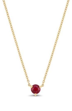 Bony Levy El Mar Ruby Pendant Necklace in Red at Nordstrom Rack, Size 18