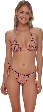 Swim Systems Kali Triangle Bikini Swimsuit Top in Mod Mirage Lurex at Nordstrom, Size Xx-Large