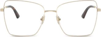 Jimmy Choo Eyewear geometric-frame glasses - Gold