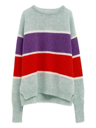 J.W.Anderson contrast-striped sweater - Blauw