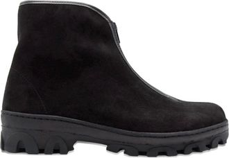 Reproduction of Found Russian Military enkellaarzen met rits - Zwart