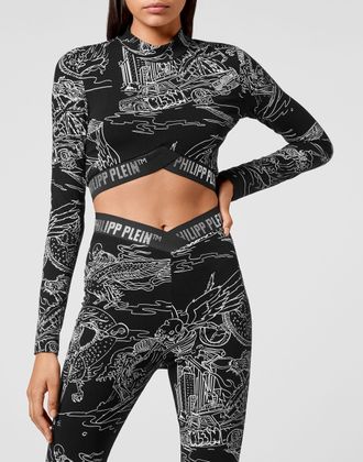 Philipp Plein Sport Top Tattoo
