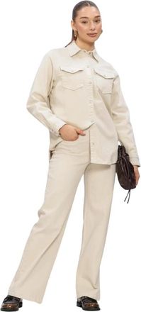 MY ESSENTIAL WARDROBE Overhemden, Dames, Beige, S, Katoen, Dagmar MW 157 Shirt
