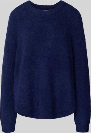 Moss Copenhagen Strickpullover mit Rundhalsausschnitt Modell Miabelle Hope in Dunkelblau, Größe L/XL