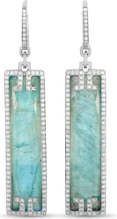 Ivanka Trump Pre-Owned Ivanka Trump 18K White Gold 0.21ct Diamond, Mother of Pearl, and Quartz Earrings IT01 103125