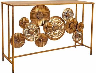 Wanderlust Deco Wanderlust Deco - Recibidor De Metal Dorado 120x40x80