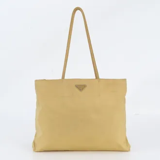 Prada Yellow Shoulder Bag Tote Bag (Pre-Owned)