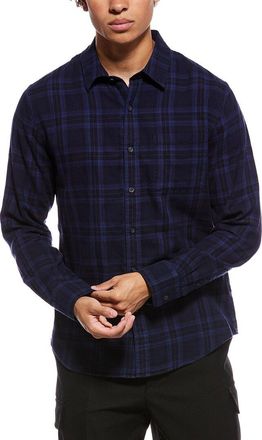 Vince Big Horn Plaid Separate Placket Shirt