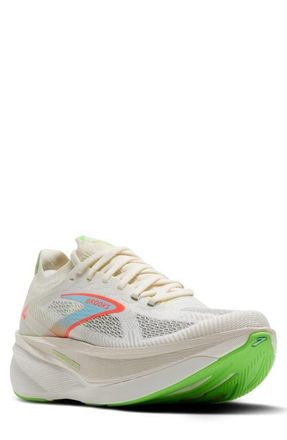 Brooks Hyperion Max 3 Running Shoe in Coconut/green Gecko/pink Clay at Nordstrom, Size 10.5