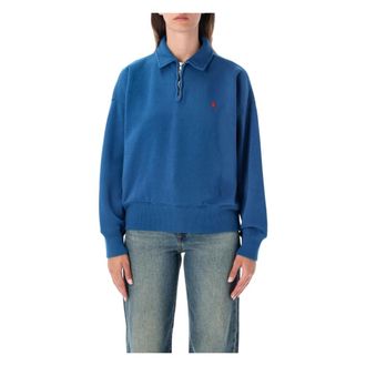 Polo Ralph Lauren Donna, Felpe, Blu, L, new