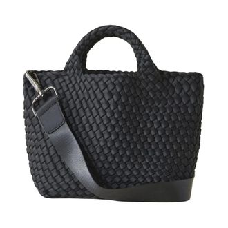 Naghedi Shopping Bags, female, Black, ONE SIZE, St. Barths Small Tote