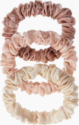 H&M 3er-Pack Scrunchies aus Seide - Orange