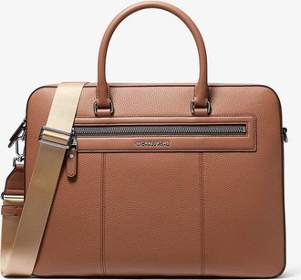 Michael Kors Jet Set Pebbled Leather Briefcase