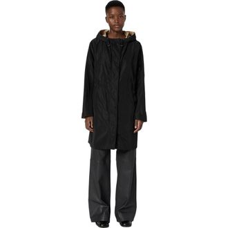 Gerard Darel Ximena Hooded Reversible Parka Coat in Black at Nordstrom, Size Large