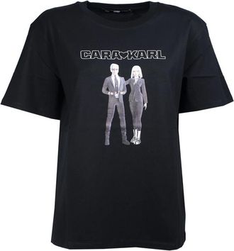 Karl Lagerfeld Avatar T-Shirt - Heren - T-shirts - Zwart - S - Katoen - Tops