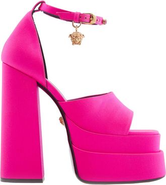Versace Medusa Aevitas Platform Sandals, Brand Size 38 ( US Size 8 )