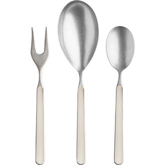 Mepra Fantasia Pewter Serving Set - 3 Pieces in Turtle Dove at Nordstrom